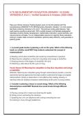 ILTS 305 ELEMENTARY EDUCATION &lpar;GRADES 1-6&rpar; EXAM VERSIONS A&comma; B & C &vert; 400 Verified Questions & Answers &lpar;2026&sol;2027&rpar;