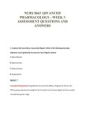 NURS 5663 EXAM PACKAGE DEAL 100&percnt; VERIFIED