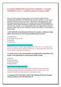 ILTS 305 ELEMENTARY EDUCATION &lpar;GRADES 1-6&rpar; EXAM VERSIONS A&comma; B & C &vert; 400 Verified Questions & Answers &lpar;2026&sol;2027&rpar;