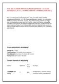 ILTS 305 ELEMENTARY EDUCATION &lpar;GRADES 1-6&rpar; EXAM VERSIONS A&comma; B & C &vert; 400 Verified Questions & Answers &lpar;2026&sol;2027&rpar;