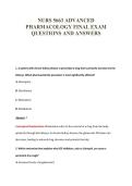 NURS 5663 EXAM PACKAGE DEAL 100&percnt; VERIFIED