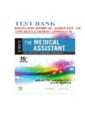 Test Bank for Kinn's The Medical Assistant&colon; An Applied Learning Approach 15th Edition &vert; Brigitte Niedzwiecki & Julie Pepper &vert; Chapters 1&ndash;58 Complete