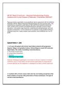 NR 507 Week 8 Final Exam &ndash; Advanced Pathophysiology Practice Questions with Correct Answers & Rationales &vert; Chamberlain 2026&sol;2027