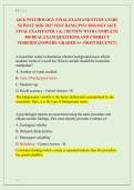 AICE PSYCHOLOGY FINAL EXAM AND STUDY GUIDE &NewLine;NEWEST 2026&sol; 2027 TEST BANK&vert; PSYCHOLOGY AICE &NewLine;FINAL EXAM PAPER 1 & 2 REVIEW WITH COMPLETE &NewLine;400 REAL EXAM QUESTIONS AND CORRECT &NewLine;VERIFIED ANSWERS&sol; ALREADY GRADED A&plus; &lpar;MOST RECENT&excl;&excl;&rpar; 