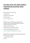 NCC EFM ACTUAL TEST PAPER COMPLETE&NewLine;QUESTIONS AND SOLUTIONS TESTED&NewLine;ANSWERS