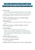 NCC EFM CERTIFICATION SCRIPT 2026&NewLine;QUESTIONS WITH SOLUTIONS GRADED A&plus;