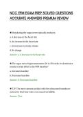NCC EFM EXAM PREP SOLVED QUESTIONS&NewLine;ACCURATE ANSWERS PREMIUM REVIEW