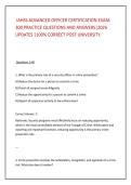  IAHSS ADVANCED OFFICER CERTIFICATION EXAM&colon; &NewLine;300 PRACTICE QUESTIONS AND ANSWERS&vert;2026 &NewLine;UPDATES &vert;100&percnt; CORRECT POST UNIVERSITY&period; 