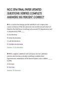 NCC EFM FINAL PAPER UPDATED&NewLine;QUESTIONS VERIFIED COMPLETE&NewLine;ANSWERS 100 PERCENT CORRECT