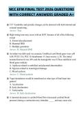 NCC EFM FINAL TEST 2026 QUESTIONS&NewLine;WITH CORRECT ANSWERS GRADED A&plus;