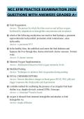NCC EFM PRACTICE EXAMINATION 2026&NewLine;QUESTIONS WITH ANSWERS GRADED A&plus;