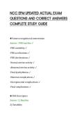 NCC EFM UPDATED ACTUAL EXAM&NewLine;QUESTIONS AND CORRECT ANSWERS&NewLine;COMPLETE STUDY GUIDE