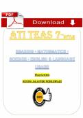 ATI TEAS 7 Final Exam &lpar;PDF&rpar; &vert; TEAS 7 Exam Questions &vert; Nursing Exam &vert; Towson University