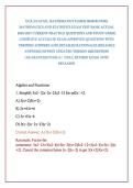 OCR AS LEVEL MATHEMATICS B &lpar;MEI&rpar; H630&sol;02 PURE MATHEMATICS AND STATISTICS EXAM TEST BANK ACTUAL 2026&sol;2027 CURRENT PRACTICE QUESTIONS AND STUDY GUIDE COMPLETE ACCURATE EXAM APPROVED QUESTIONS WITH VERIFIED ANSWERS AND DETAILED RATIONALES &lpar;RELIABLE ANSWERS&rpar; 