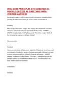 WGU D089 PRINCIPLES OF ECONOMICS CI MODULE QUIZZES 49 QUESTIONS WITH VERIFIED ANSWERS&comma;100&percnt;CORRECT