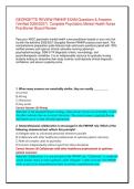GEORGETTE REVIEW PMHNP EXAM Questions & Answers &lpar;Verified 2026&sol;2027&rpar; &vert; Complete Psychiatric Mental Health Nurse Practitioner Board Review