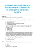Maternal-Newborn Nursing&colon; The Critical Components of Nursing Care &lpar;3rd Edition&rpar; by Roberta Durham & Linda Chapman &ndash; Complete Test Bank