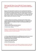 West Coast EMT Block 4 Exam 2026 200 Practice Questions with Verified Answers & Rationales &vert; Comprehensive EMS Board Review