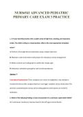 NURS6541 ADVANCED PEDIATRIC&NewLine;PRIMARY CARE EXAM 3 PRACTICE