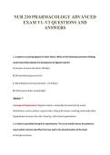 NUR210 EXAM PACKAGE DEAL 100&percnt; VERIFIED