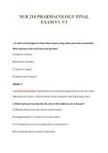 NUR 210 PHARMACOLOGY FINAL&NewLine;EXAM V1&ndash;V3