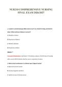NUR210 EXAM PACKAGE DEAL 100&percnt; VERIFIED