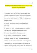 NEONATAL PEDIATRIC TRANSPORT &lpar;C-NPT&reg;&rpar; Questions &ndash;Questions 1-175 with Answers and Detailed Rationales&period;pdf&NewLine;&NewLine;