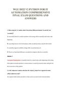 WGU D522 EXAM PACKAGE DEAL 100&percnt; VERIFIED