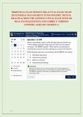NR605 FINAL EXAM NEWEST 2026 ACTUAL EXAM&vert; NR 605 &NewLine;DIAGNOSIS & MANAGEMENT IN PSYCHIATRIC MENTAL &NewLine;HEALTH ACROSS THE LIFESPAN I FINAL EXAM WITH 100 &NewLine;REAL EXAM QUESTIONS AND CORRECT VERIFIED &NewLine;ANSWERS&sol; ALREADY GRADED A&plus;