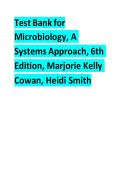 Test Bank for Microbiology&colon; A Systems Approach &lpar;6th Edition&rpar; - Marjorie Kelly Cowan & Heidi Smith &vert; All Chapters Included