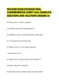 NCCAOM EXAM PACKAGE DEAL&NewLine;COMPREHENSIVE SCRIPT 2026 COMPLETE&NewLine;QUESTIONS AND SOLUTIONS GRADED A&plus;