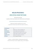 NCLEX PN EXAM 3 2026 ACTUAL TEST BANK &vert; 150 NGN Real Exam Questions & Verified Answers with Rationales &vert; Already Graded A&plus; &vert; Pass Guaranteed&NewLine;&NewLine;
