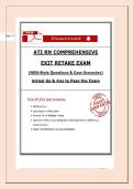 ATI RN Comprehensive Proctored Exit Retake Exam 2025&sol;2026 &vert; 180&plus; NGN Questions with Answers & Rationales