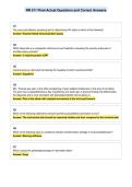 NR 511 Final Actual Questions and Correct Answers