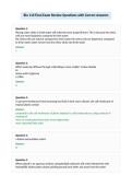 Bio 110 Final Exam Review Questions with Correct Answers