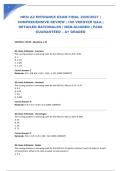 HESI A2 ENTRANCE EXAM FINAL 2026&sol;2027 &vert; COMPREHENSIVE REVIEW &vert; 100 VERIFIED Q&A &vert; DETAILED RATIONALES &vert; NGN-ALIGNED &vert; PASS GUARANTEED &ndash; A&plus; GRADED