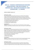 HESI A2 - READING COMPREHENSION MIDTERM EXAM 2026&sol;2027 &vert; MULTIPLE-CHOICE &vert; 75 VERIFIED Q&A &vert; DETAILED RATIONALES &vert; PASS GUARANTEED &ndash; A&plus; GRADED