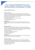 HESI A2 - READING COMPREHENSION EXAM 2 LATEST 2026&sol;2027 &vert; INFERENCE & VOCABULARY &vert; 40 VERIFIED Q&A &vert; DETAILED RATIONALES &vert; PASS GUARANTEED &ndash; A&plus; GRADED
