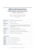 NIMS ICS 400 EXAM 2026&sol;2027 &vert; Verified Questions & Correct Answers &vert; A&plus; Graded &vert; Complete Review &vert; Pass Guaranteed&NewLine;&NewLine;