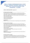 HESI A2 - READING COMPREHENSION EXAM 4 LATEST 2026&sol;2027 &vert; COMPARE & CONTRAST&comma; MIXED SKILLS &vert; 40 VERIFIED Q&A &vert; DETAILED RATIONALES &vert; PASS GUARANTEED &ndash; A&plus; GRADED