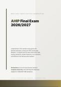 AHIP FINAL EXAM 2026&sol;2027 &vert; Medicare Certification Actual Questions & Answers &vert; Updated PDF &vert; Pass Guaranteed - A&plus; Graded&NewLine;&NewLine;