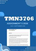 TMN3706 Assignment 5 2026 - Due 9 September 2026