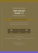 AHIP 2026&sol;2027 FINAL EXAM STUDY BUNDLE &vert; Complete Package &vert; Medicare Certification Q&A &vert; Updated PDF &vert; Pass Guaranteed - A&plus; Graded