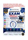 NR 605 WEEK 8 FINAL STUDY GUIDE - special populations Latest recent & frequently tested exam with questions and verified accurate solution &lpar;detailed & elaborated&rpar; GRADED A&plus;&period;