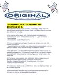 CDA CORRECT UPDATED ANSWERS AND QUESTIONS SET A&period;pdf