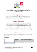 EHR Go KNOWLEDGE ACTIVITY&colon; OUTPATIENT CODING &lpar;GONZALES&rpar; &vert; ACCURATE AND VERIFIED 2026