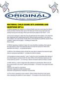 MATERNAL CHILD EXAMS SETS ANSWERS AND QUESTIONS SET A&period;pdf