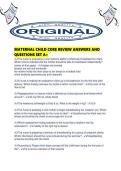 MATERNAL CHILD CORE REVIEW ANSWERS AND QUESTIONS SET A&period;pdf