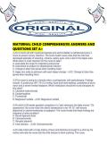 MATERNAL CHILD COMPREHENSIVE ANSWERS AND QUESTIONS SET A&period;pdf