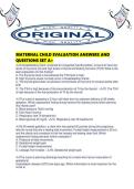 MATERNAL CHILD EVALUATION ANSWERS AND QUESTIONS SET A&period;pdf